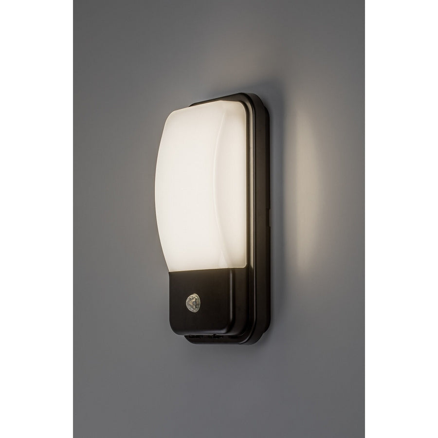 Outdoor Wall Sconce, Matzen, LED 20W, 1860 lm, 4000 K, H 30 cm, IP65, black, with PIR sensor, 77233