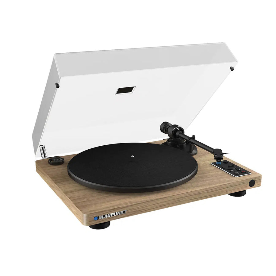 Blaupunkt Automatic Vinyl Turntable, BT, USB, Audio-Technica Cartridge, Plays 7" and 12" Records, Varsovia AT100BT