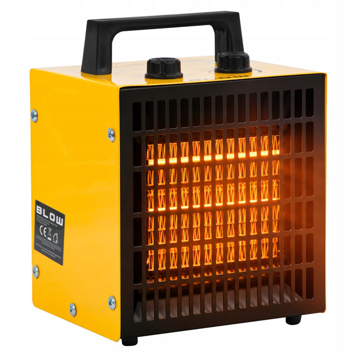 Blow Heater, 2000W, 2 heat settings, adjustable thermostat, overheat protection, 44-904#