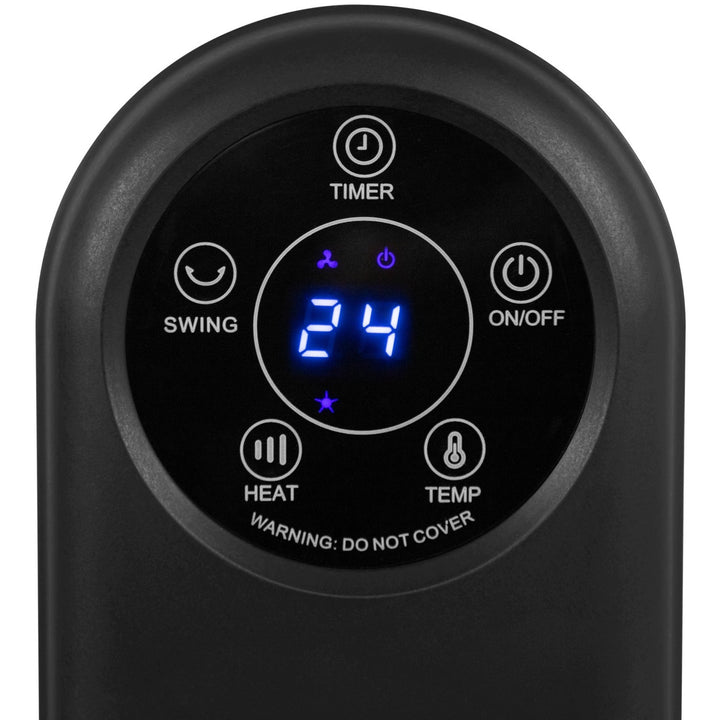 Blow Heater, 2000W, 3 heat settings, temperature control, timer, remote control, 44-905#