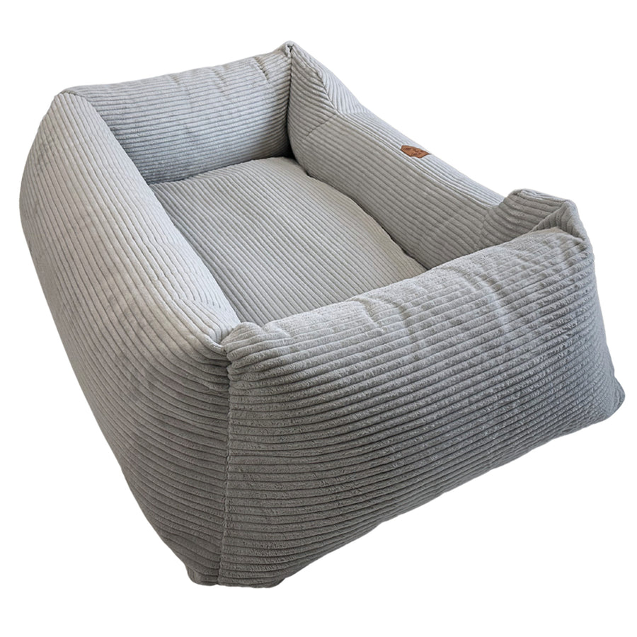 Premium corduroy dog bed, 120x100 cm, removable cover, Dogs4life