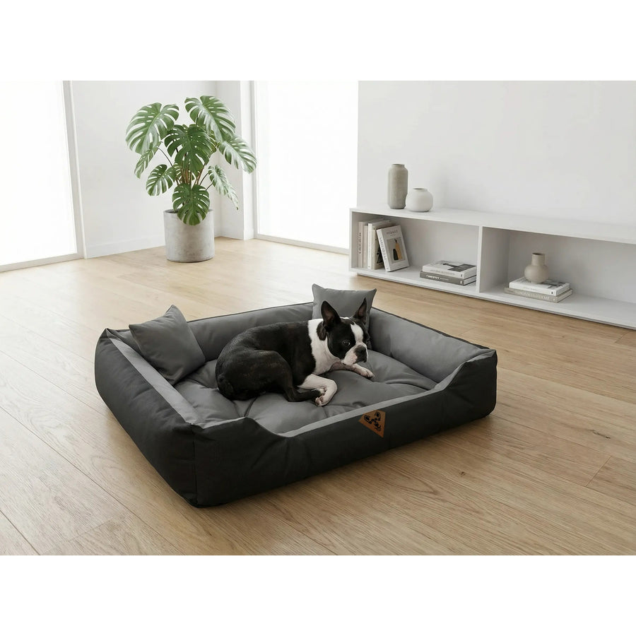 Dog Bed 75x65, Basic, Gray, Waterproof, Dogs4life
