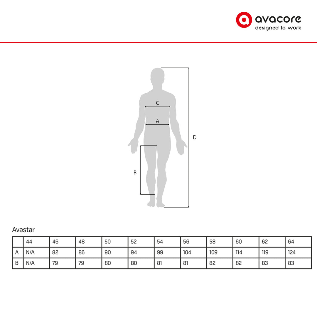 Bríste Oibre Avacore Avastar le hOcht bPóca 240-260 g/m2 Méid Khaki: 48