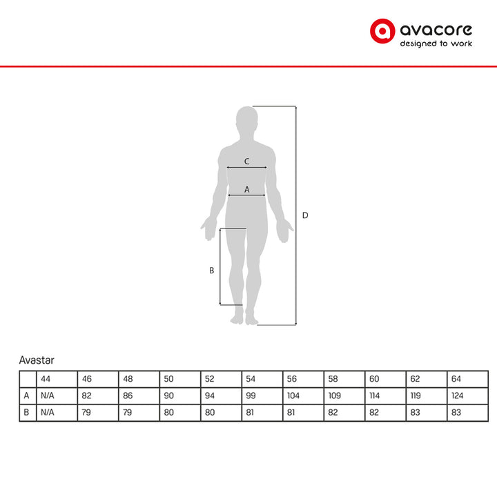 Bríste Oibre Avacore Avastar le hOcht bPóca 240-260 g/m2 Méid Khaki: 48