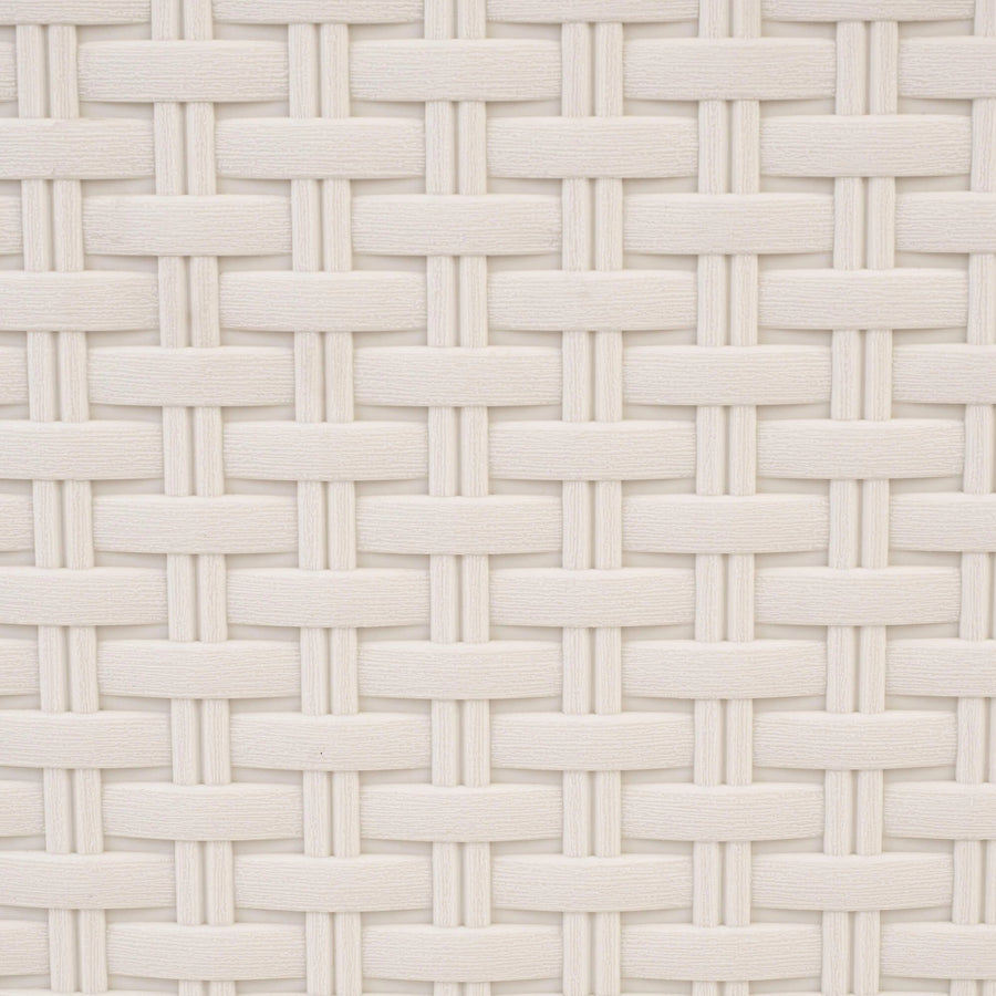 Curver 209907 Storage Unit with Drawers Curver Rattan Style Chest of Drawer Organiser Closet 4x 14L - Cream White