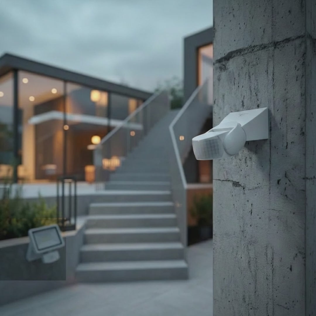 Maclean Energy MCE241 Infrared Motion Sensor with Remote Control IP65, max 800W (Incandescent), max 1200W (LED)