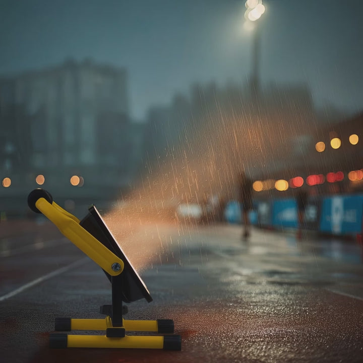 Maclean MCE632 Yellow Floor Stand for Maclean LED Floodlight Steel Adjustable Angle MCE550/530/630/632/650/652