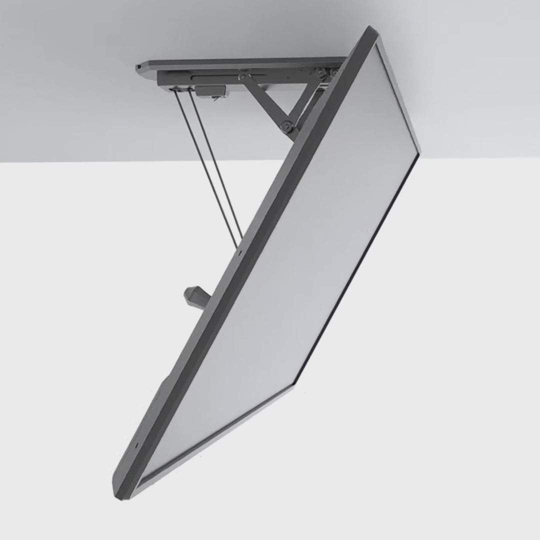 Maclean MC-880 Electric TV Ceiling Bracket Holder Foldable Mount 32" - 70" Remote Control VESA Universal 35kg