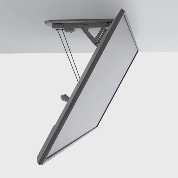 Maclean MC-880 Electric TV Ceiling Bracket Holder Foldable Mount 32" - 70" Remote Control VESA Universal 35kg