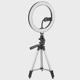 Maclean MCE610 10" 12W LED Ring Light with Tripod Stand and Bluetooth Shutter 3 Colours 10 brightness levels 10% -100% Adjustable brightness 160 LED Smartphone  lighting light