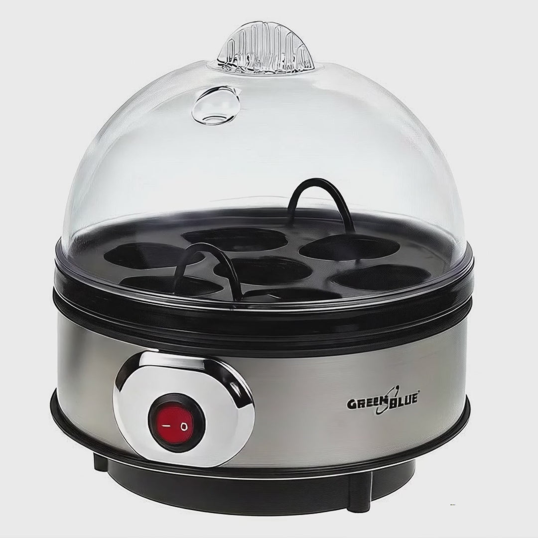 GreenBlue automatic egg cooker, 400W power, up to 7 eggs, measuring cup, 220-240V~, 50 Hz, GB572