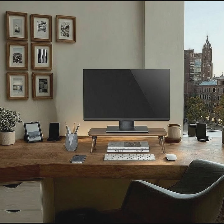 Maclean MC-930 Monitor Stand Laptop Stand Screen Riser Desk Attachment Screen Stand up to 20kg 50x24x12cm