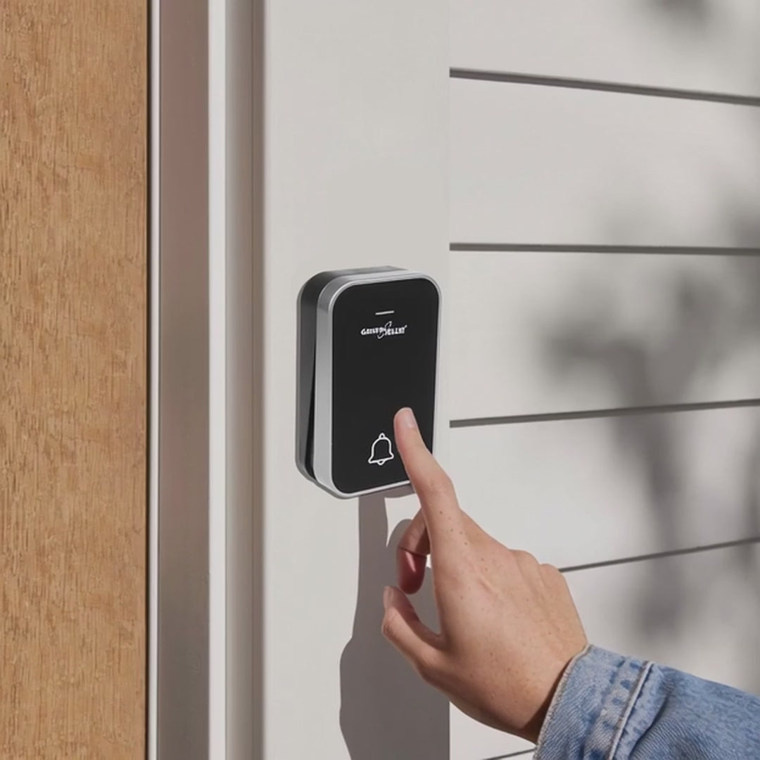 Clog Dorr Gan Sreang Gan Cheallraí GreenBlue GB157 B Cinéiteach, Melodies, Dubh, Raon suas le 200m, IP44