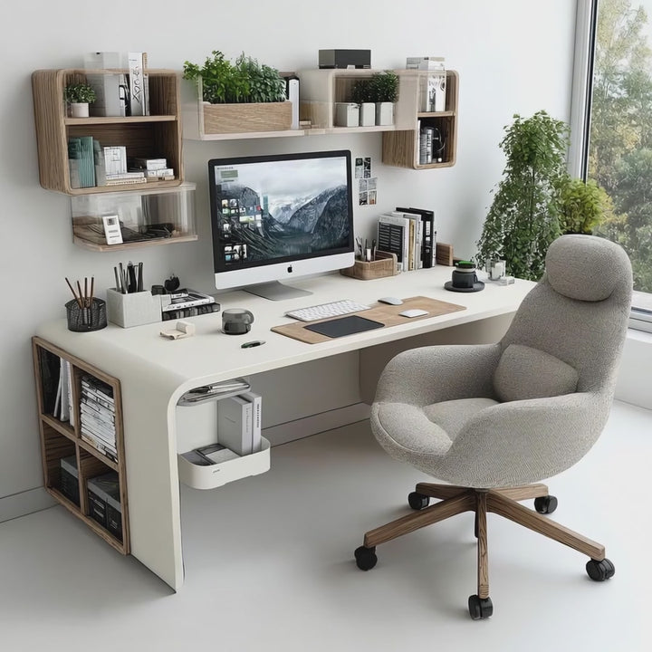 Ergo Office ER-442 Desk Organizer Underdesk Organizer for Office Utensils Office Organizer Tray up to 5kg