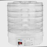 GreenBlue GB190 Food Dehydrator Fruit Vegetable 250W- 5 Trays - 35 to 70°C Temperature Control Adjustable
