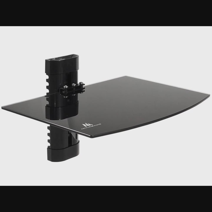 Maclean MC-663 Wall mount for DVD Players and Satellite Receivers Shelf Up to 8 kg