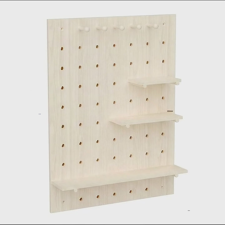 Maclean wooden organizer board, light wood color, 60x80 cm, max. 20 kg, MC-131 WD