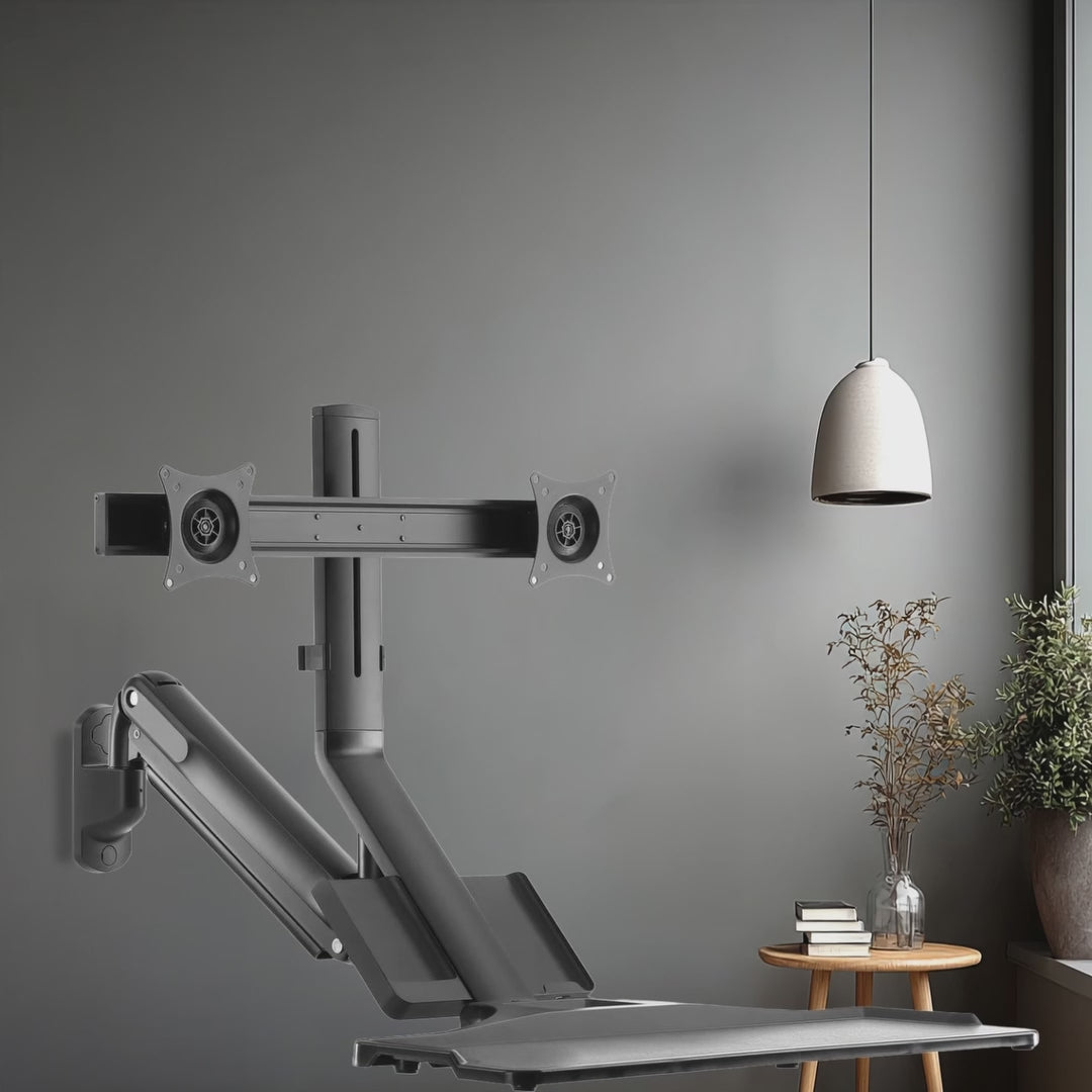 Maclean MC-633 Monatóir Balla Lúibín Sliabh Méarchláir Seilf Suí Seastán Oibre VESA 17" - 32"