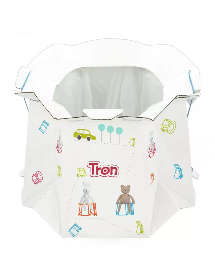 Tron Disposable Potty Children Kids Folding Toilet Travel Camping Ecological Compact