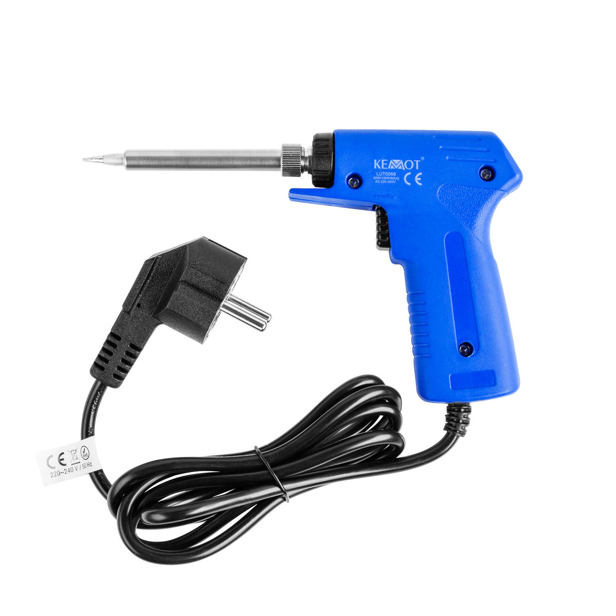 Pistol soldering iron with ceramic heater 30-130W Kemot LUT0066 ...