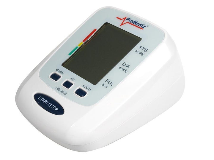 ProMedix PR-9000 Automatic Blood Pressure Monitor Upper Arm Cuff Fast Measurement Irregular Heartbeat Detection