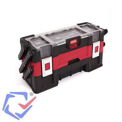 Keter Canti Trio 21" Toolbox Organizer Tools Accessories 3 Level Cantilever Toolbox Handle Adjustable Compartments