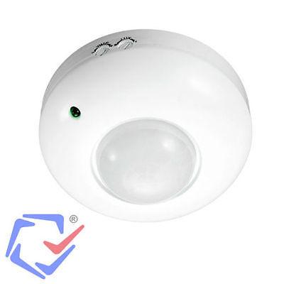 Maclean Energy MCE19 Motion Sensor Detector Ceiling 360 Angle 6m Range PIR Motion Detector Security Sensor Light Auto Switch