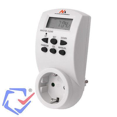 Weekly Daily Electric Timer 220-240V, 16A 160 Programs Maclean MCE08