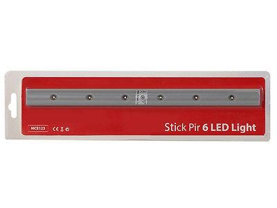 Maclean MCE123 LED Light Strip Stick PIR Under Cabinet Motion Sensor Kitchen Cabinet