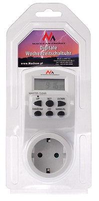 Weekly Daily Electric Timer 220-240V, 16A 160 Programs Maclean MCE08