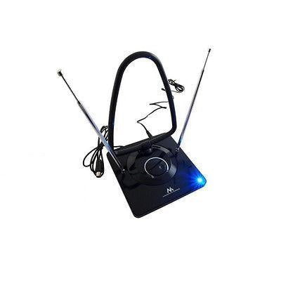 Maclean MCTV-963 High Gain Indoor Aerial Antenna Low Noise Digital Analog Freeview FM DVB Strongt 45dB