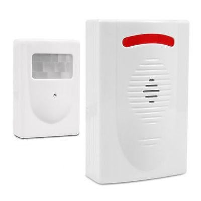 GreenBlue GB3400 PIR Sensor Motion Alarm Wireless Doorbell - 120m Range - 5 Ringtones - LED Indicator - Wireless Security Alert System