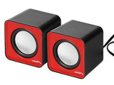 Audiocore AC870 PC Speakers Stereo Laptop Compact Wired 2.0 USB 6W 2 x 3W 3.5mm Jack