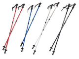 Nordic walking sticks in aluminum anti-shock system 65-135cm EUROBATT blue color