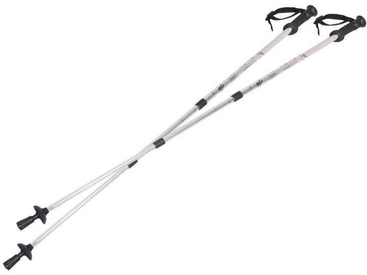 Aluminum Nordic Walking poles 65-135cm telescopic silver