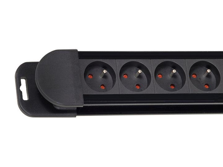 Power strip 8 sockets, illuminated switch, protection for children