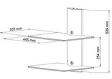 Double glass shelf for the DVD tuner Art D-50N console