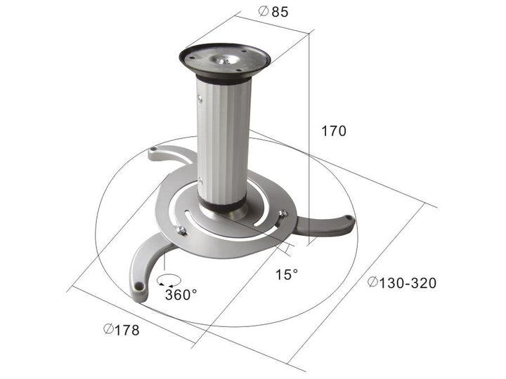 Sturdy ceiling mount projector hanger UCH0100