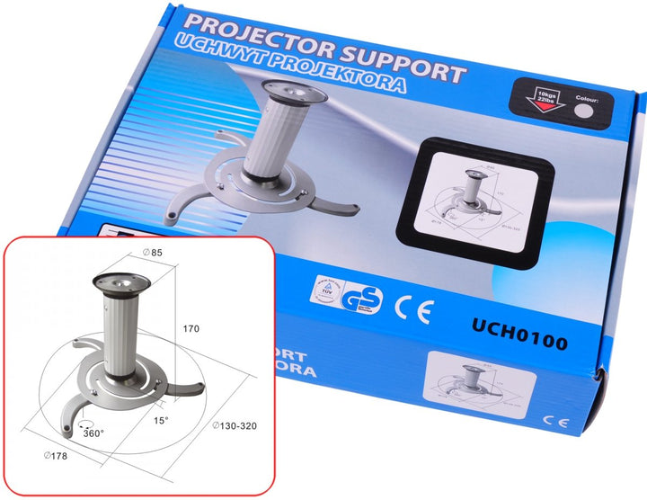 Sturdy ceiling mount projector hanger UCH0100