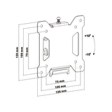 Maclean MC-596 TV Wall Mount Bracket Universal Holder LCD LED Plasma 13" - 27" VESA 20kg