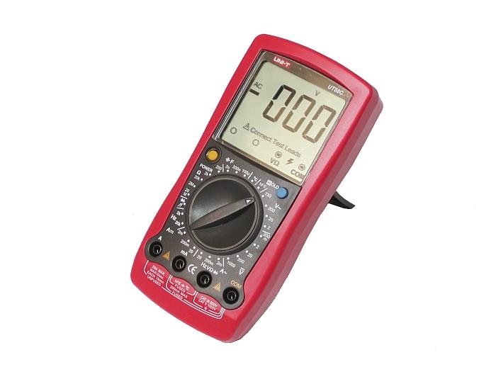 The professional UT58C - UNI-T UT58C digital meter manufactured by Uni-t is a universal multimeter with a number of measuring functions.