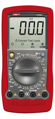 The professional UT58C - UNI-T UT58C digital meter manufactured by Uni-t is a universal multimeter with a number of measuring functions.