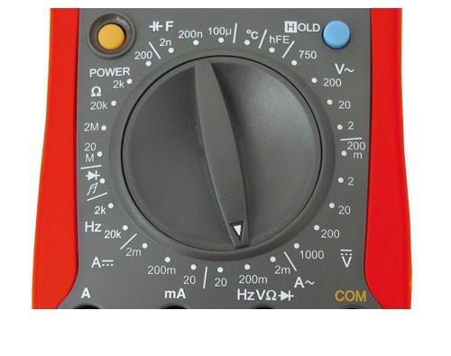 The professional UT58C - UNI-T UT58C digital meter manufactured by Uni-t is a universal multimeter with a number of measuring functions.