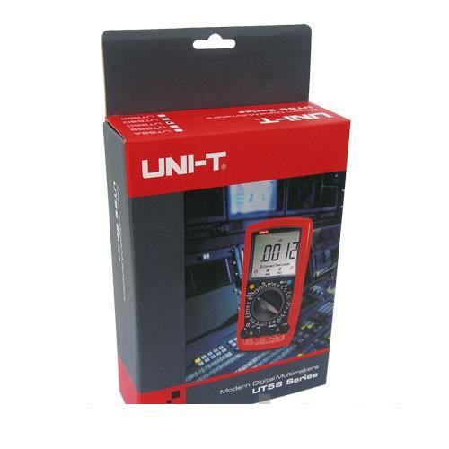 The professional UT58C - UNI-T UT58C digital meter manufactured by Uni-t is a universal multimeter with a number of measuring functions.