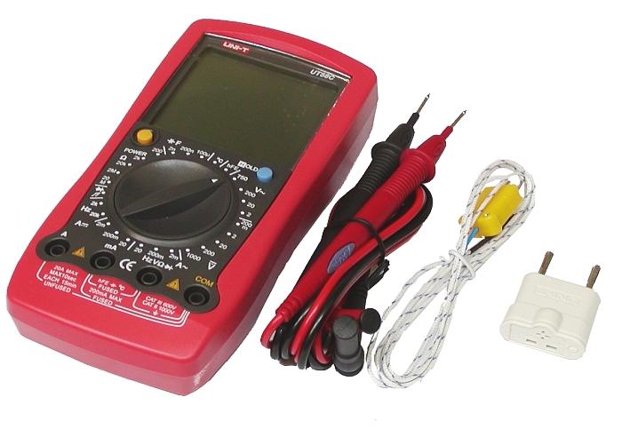 The professional UT58C - UNI-T UT58C digital meter manufactured by Uni-t is a universal multimeter with a number of measuring functions.