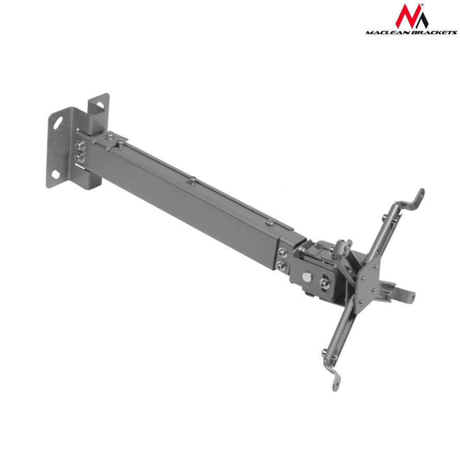 Maclean MC-581 Universal Projector Ceiling Mount Bracket - Extending Adjustable Length 430mm - 650mm Tilting +15° / -15°