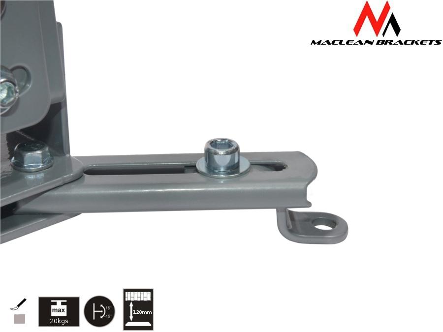 Maclean MC-582 Universal Projector Ceiling Mount max. 20kg Tilting -15° / +15° High Quality