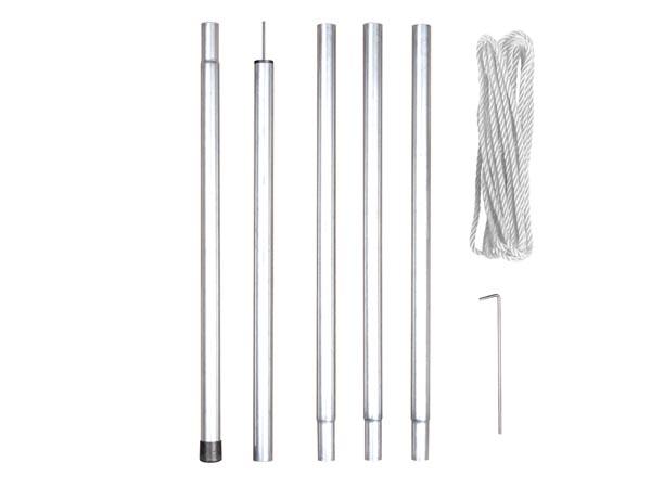 Perel GSSK1 Mounting Pole for Garden Shade Sail with Guy Rope