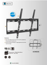 Cabletech 37-70" tiltable TV mount black