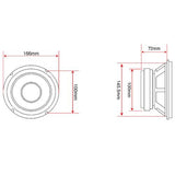Car speaker A-165 200W 8Ohm 6.5 "Blow 1 piece